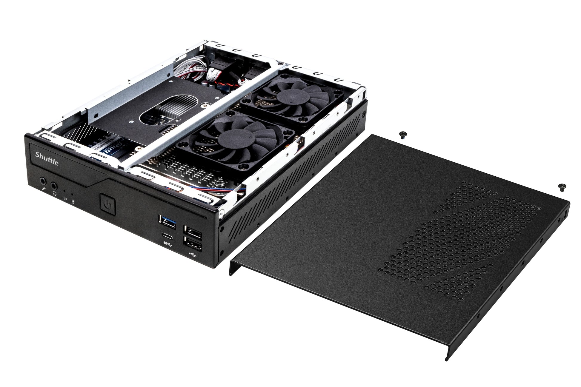 Shuttle XPC slim DH610 Micro Barebone – LGA1700, 2x M.2, 1x 2,5"
