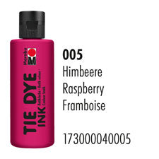 Marabu Tie Dye Ink Textilfarbe – Himbeere – 80 ml – für Stoff