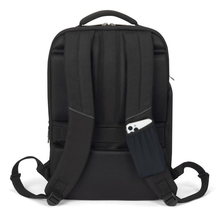 DICOTA Notebook-Rucksack bis 16" – abschliessbar, aus recycelten Materialien – Schwarz
