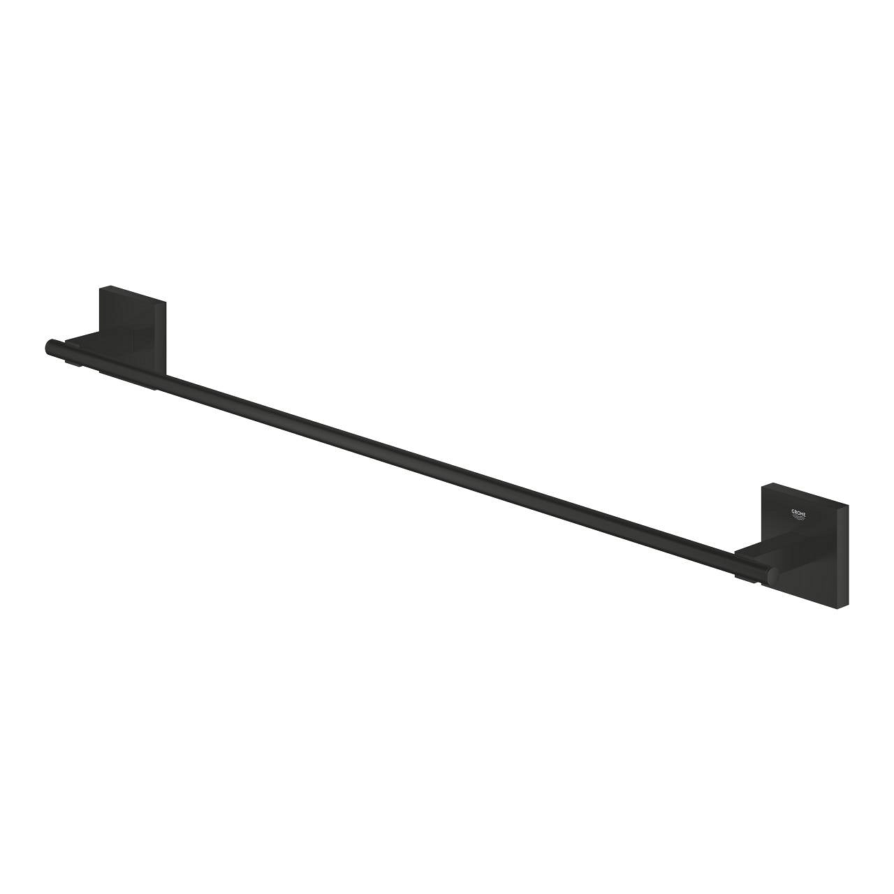 GROHE Handtuchhalter (Wand) Start Cube – 61,2 cm, Metall, 10 kg, Wandmontiert, Schwarz matt