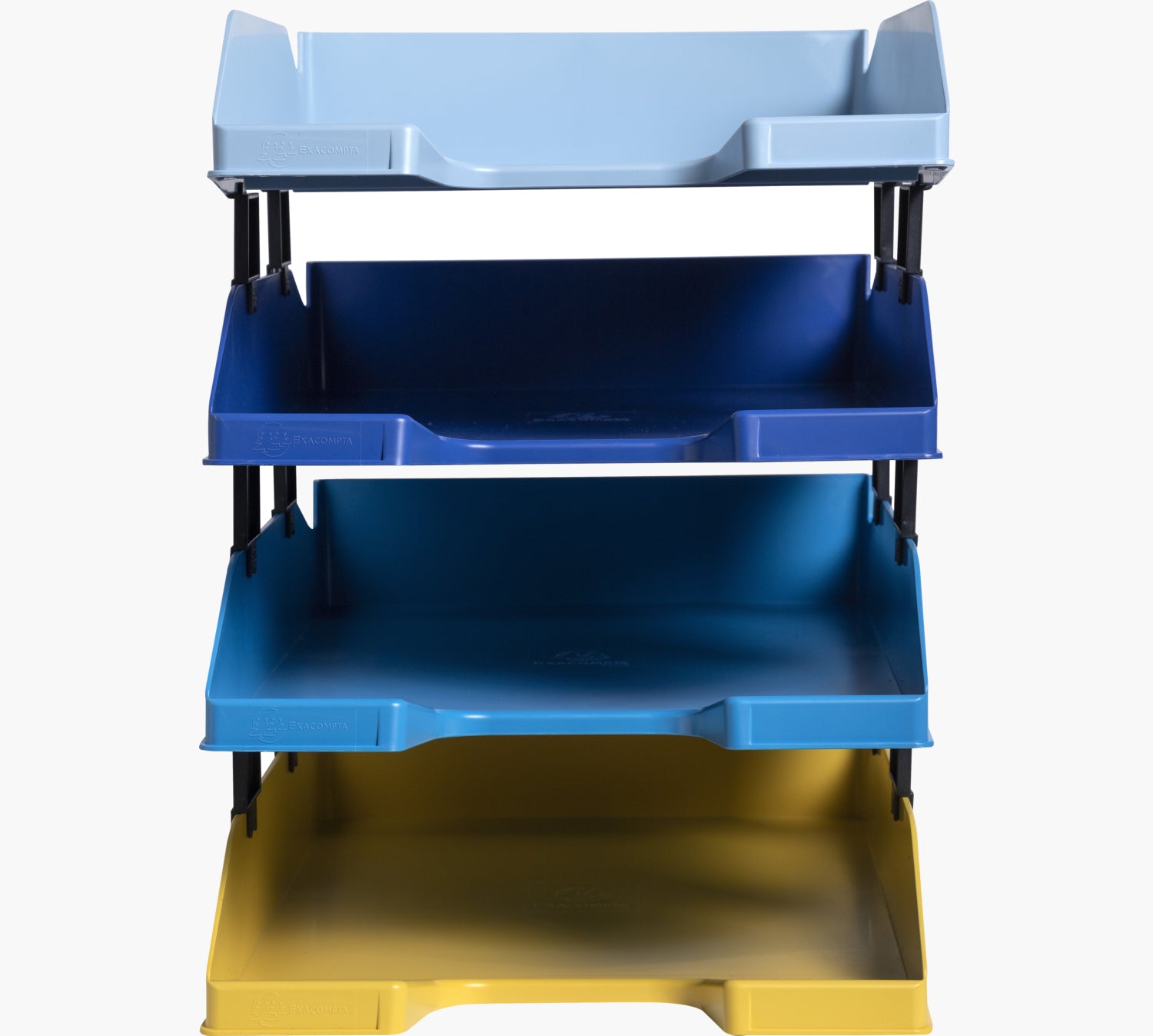 Exacompta Briefablage COMBO MIDI Bee Blue – für A4+ Papier – 346 × 254 × 243 mm