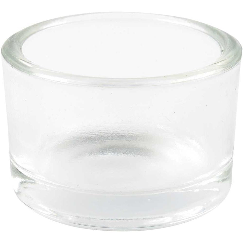 Creativ Company Kerzenglas, Glas, Transparent, 3,2 × 5 × 5 cm, 48 Stück