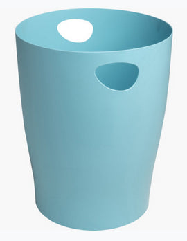 Exacompta Ecobin Papierkorb – 15 l – Kunststoff (PP), rund – hellblau