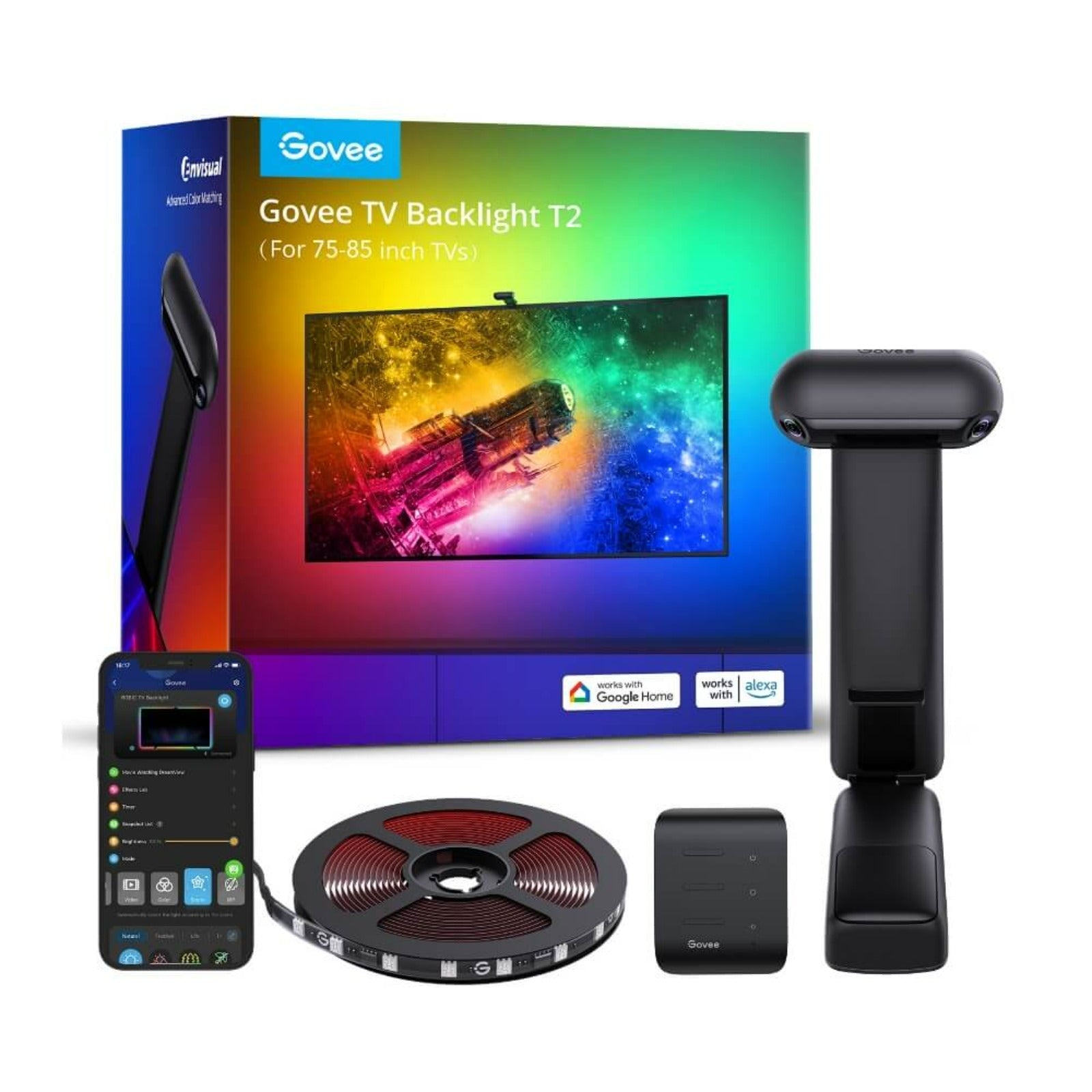 Govee Envisual TV Light H605C – für 55–65" TV, Schwarz