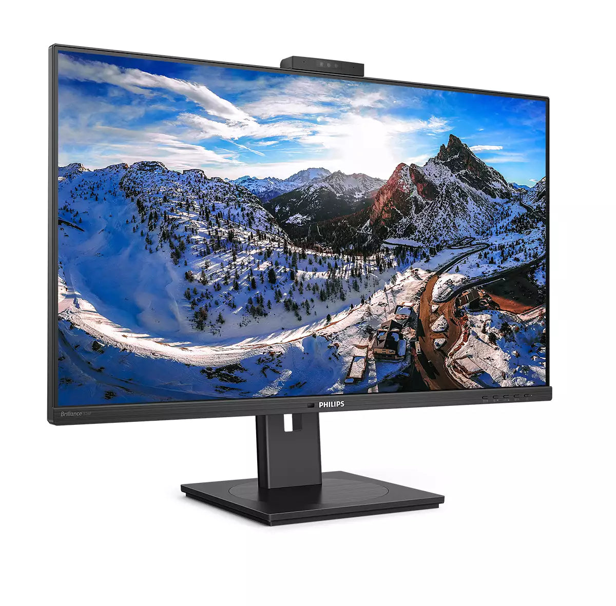 Philips 326P1H/00 – Monitor, 31,5", 75 Hz, 350 cd/m², USB-C, Daisy Chain, Webcam, VESA 100 × 100, Schwarz