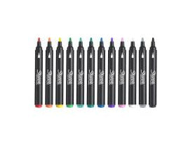 Sharpie Acrylmarker Creative – Rundspitze 2,5 mm – Sortiert – 12er-Set – Für dunkles Papier geeignet