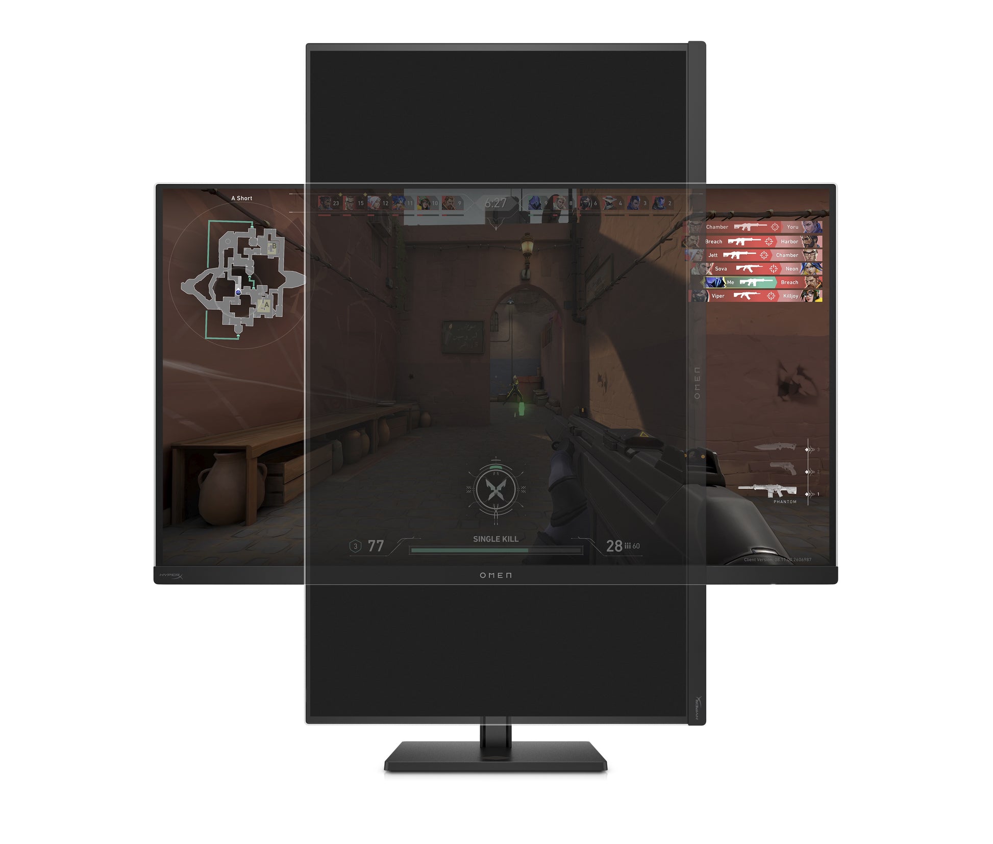 HP OMEN Transcend – 31,5", 3840 × 2160 (4K), OLED, 240 Hz, USB-C 140 W, KVM, DisplayHDR 400 True Black