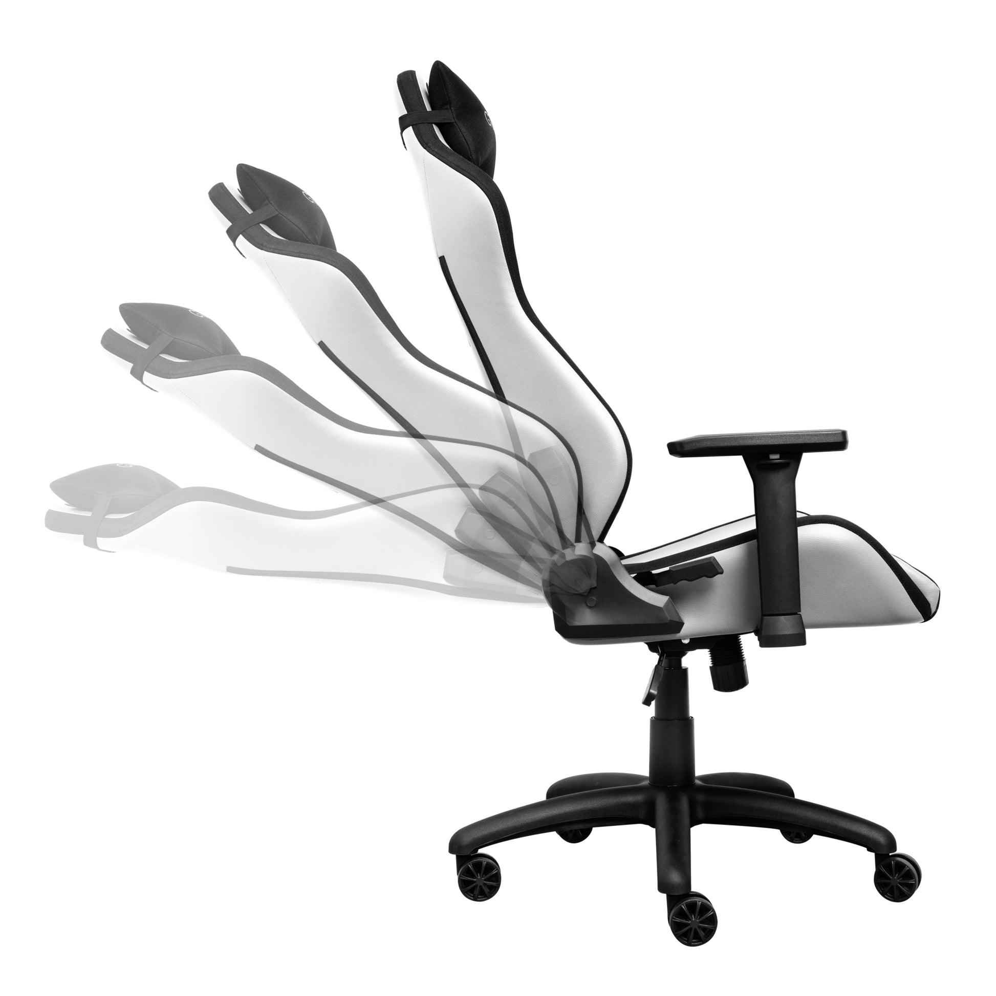 Trust Konferenzstuhl GXT 714W Ruya – 71×75×134 cm, schwarz/weiss