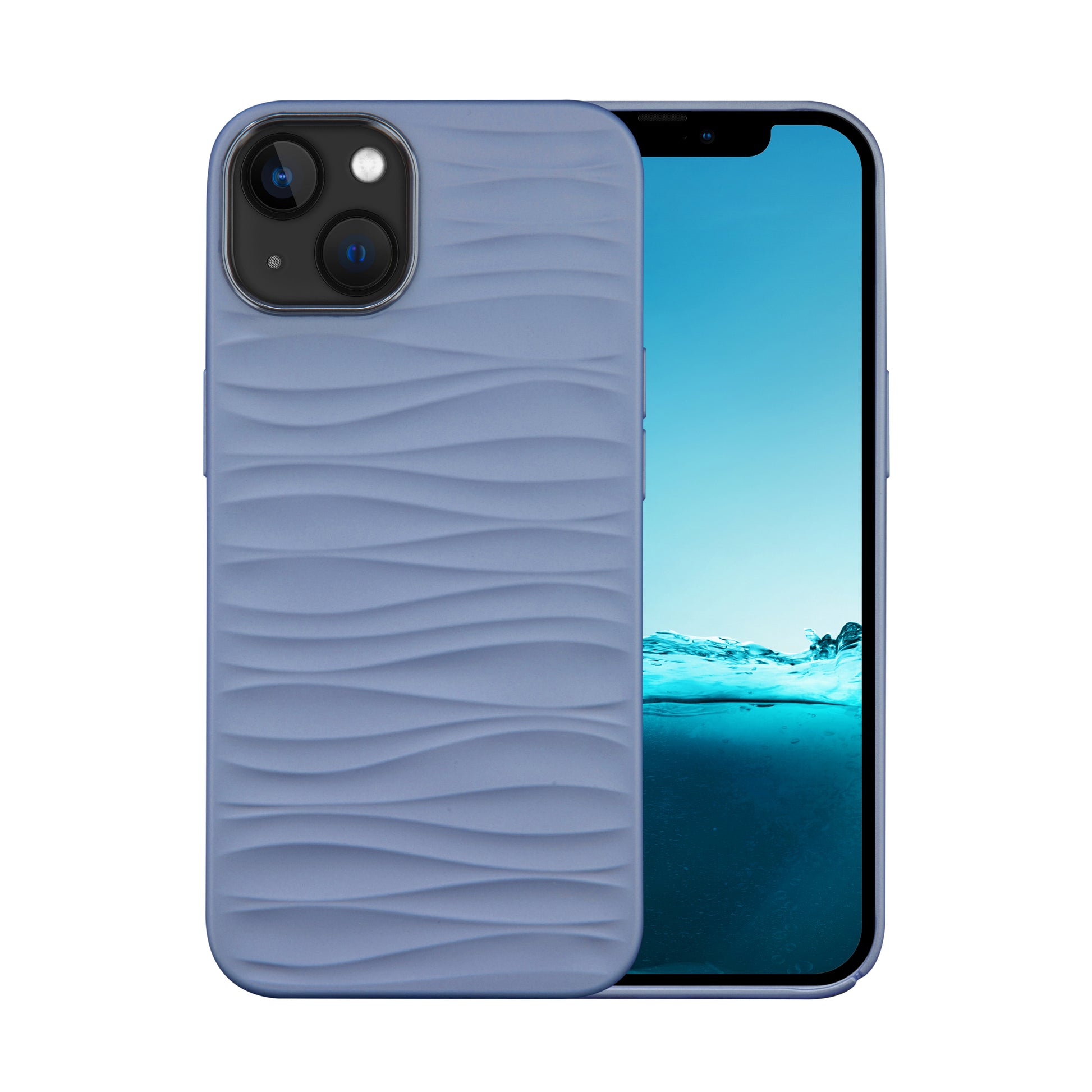 dbramante1928 Dune Backcover – für Apple iPhone 14, Blau, bis 1,2 m sturzsicher, kabelloses Laden