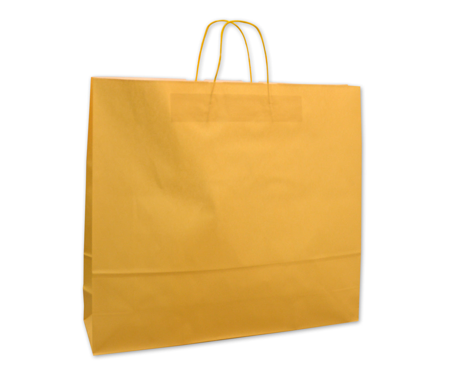 Elco Papiertragetasche – Gelb, 450 × 150 × 490 mm, Traglast 3 kg, 25 Stk.