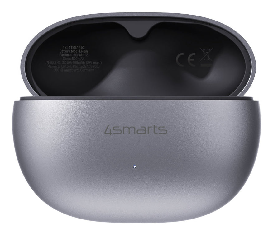 4smarts SkyBuds Clip – Open-Ear True Wireless (TWS), IPX4, bis 28 h mit Ladecase, Grau