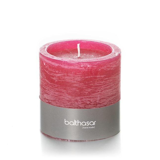 Balthasar Zylinderkerze – Ø 10 × 10 cm – Rosa – 50 h