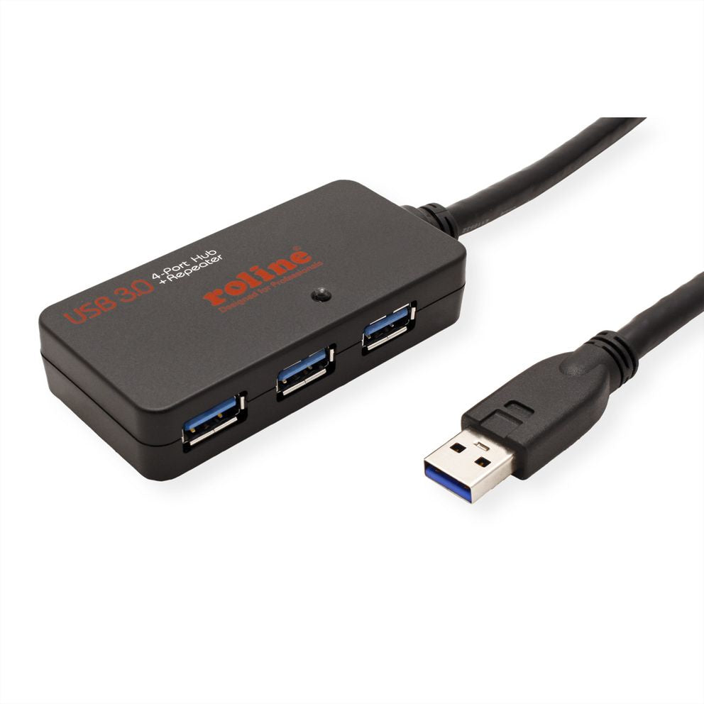 ROLINE USB-Hub – 4× USB-A