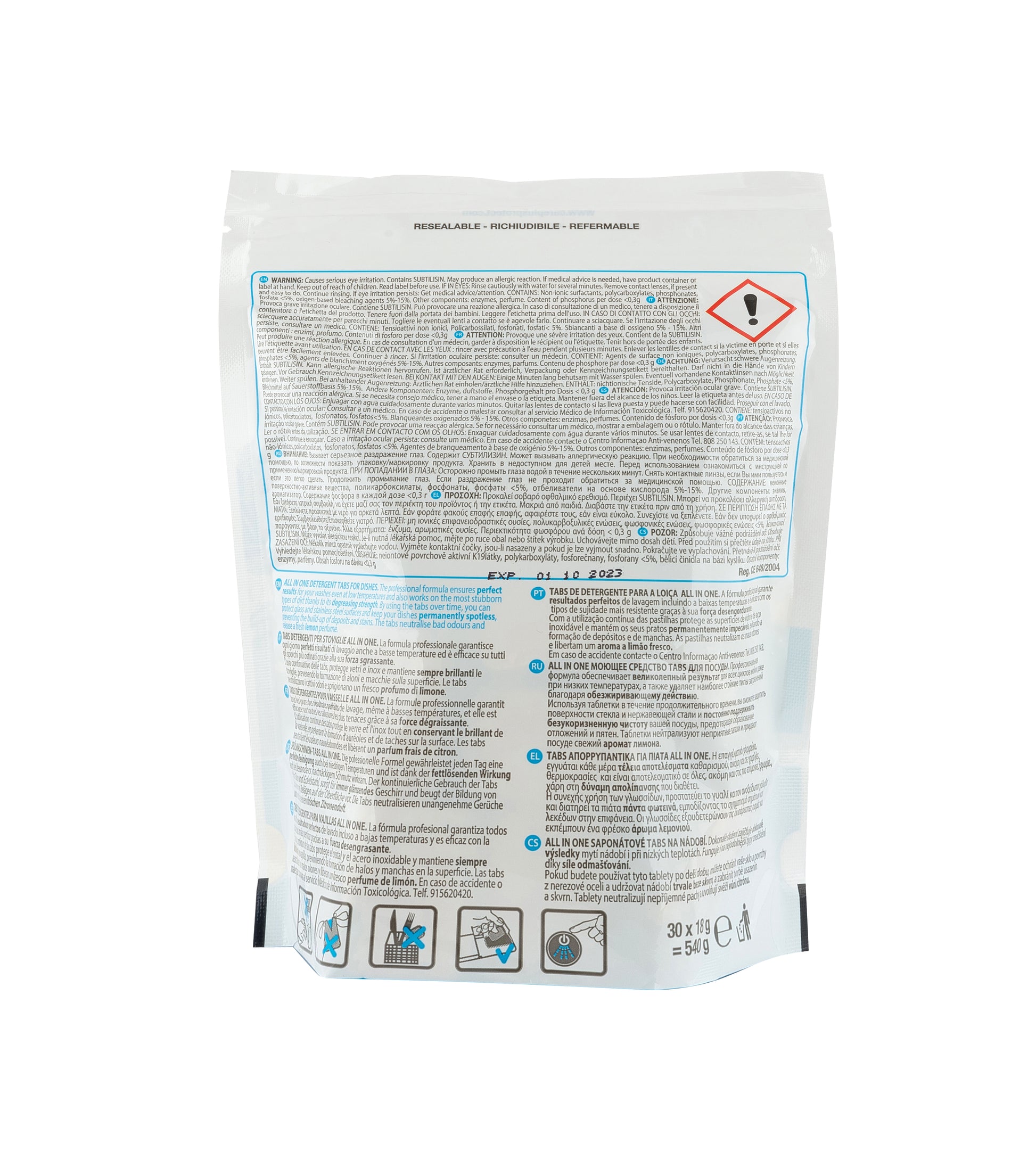 Care + Protect CarePlus Protect Spülmaschinentabs All-in-1 – Zitrone, 30 Tabs