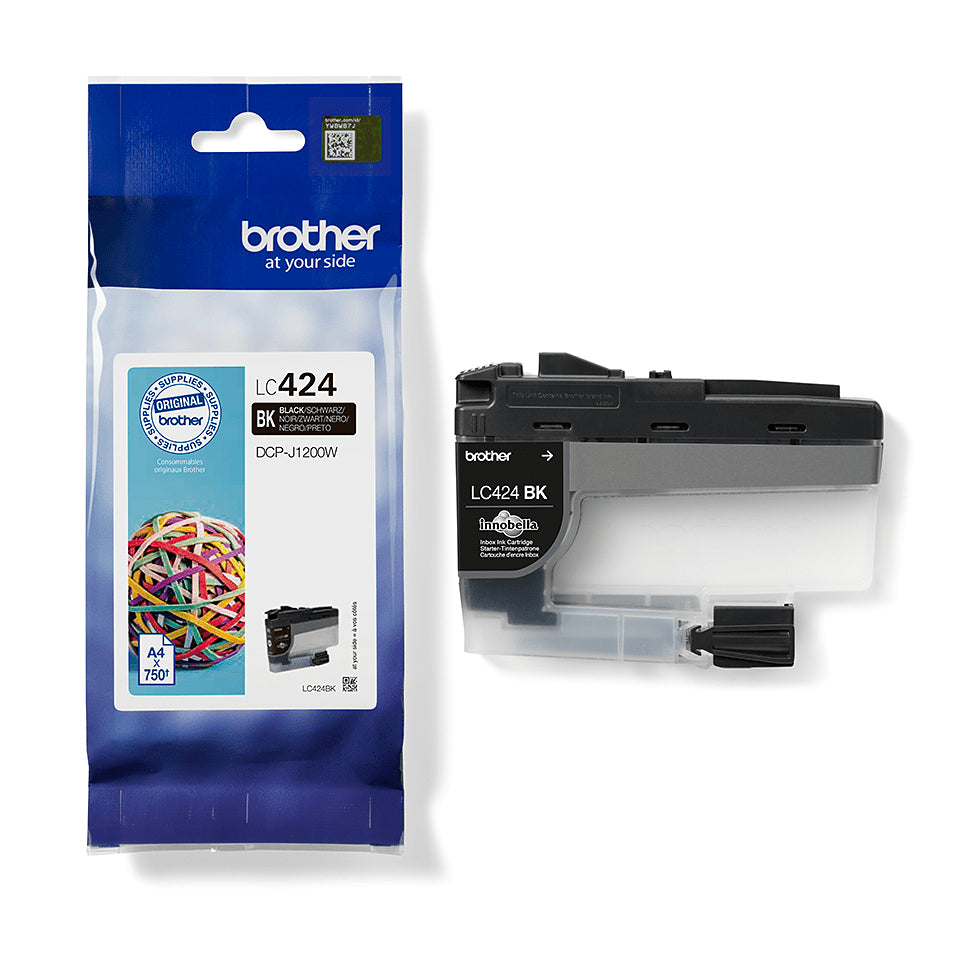 Brother LC424BK – Druckerpatrone, Schwarz, MINI19 BIZ-SL
