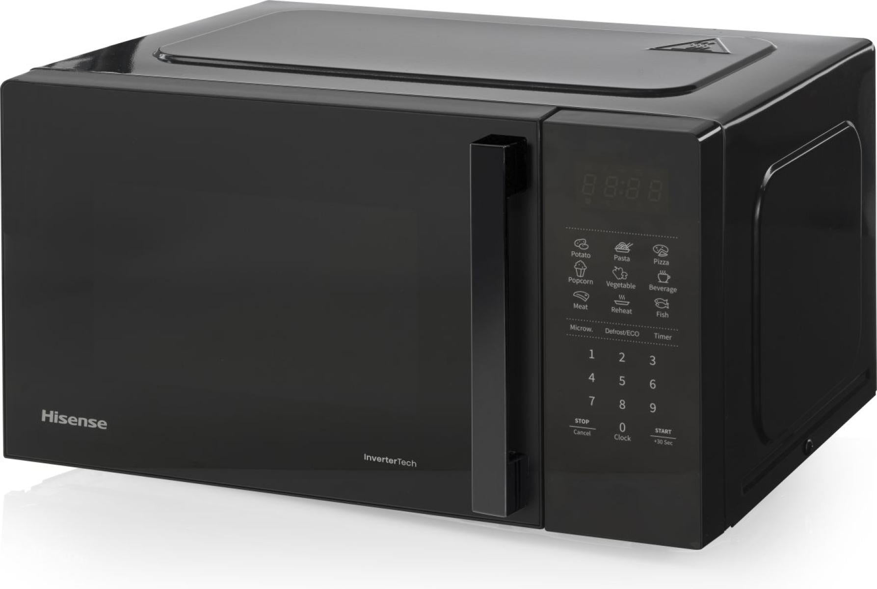 Hisense Solo-Mikrowelle H20MOBS4HI – 20 l, Inverter & Keramikboden, 700 W – schwarz