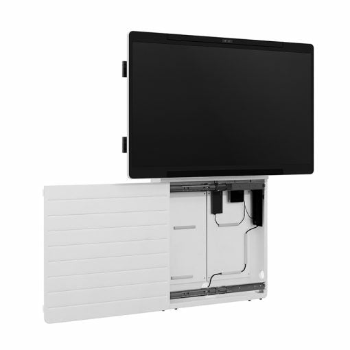 Hagor Bodenständer – bis 75" – Diebstahlsicherung, für Cisco WebEx Board Pro 75 – CON-Line Big W, Weiss