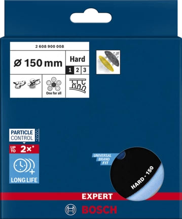 Bosch Stützteller, Multihole, EXPERT, 150 mm, schwarz, blau