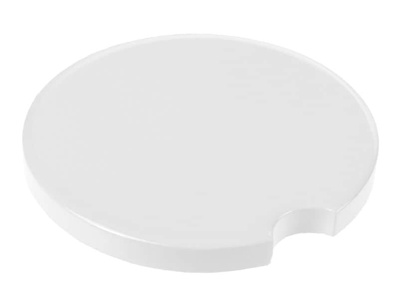 FTM Untersetzer – 4er Set, Ø 6,5 cm, H 0,5 cm, Porzellan, Weiss, für Sublimation