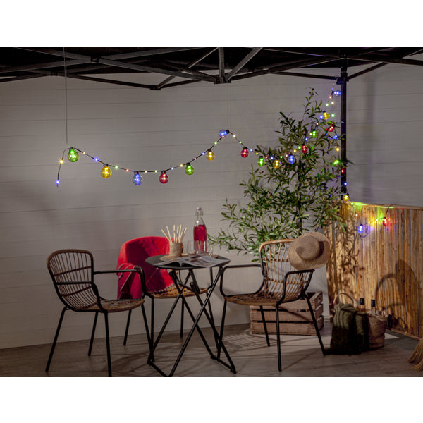Star Trading Lichterkette Bolla – 5 m – 2 W – Mehrfarbig – IP44 – Netzbetrieb