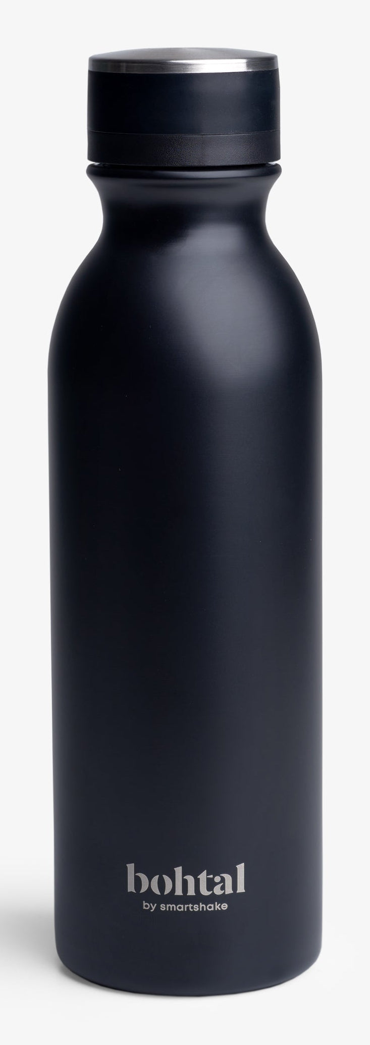 Smartshake Trinkflasche Bohtal – 6 dl – Edelstahl, isoliert, Schraubverschluss – Schwarz