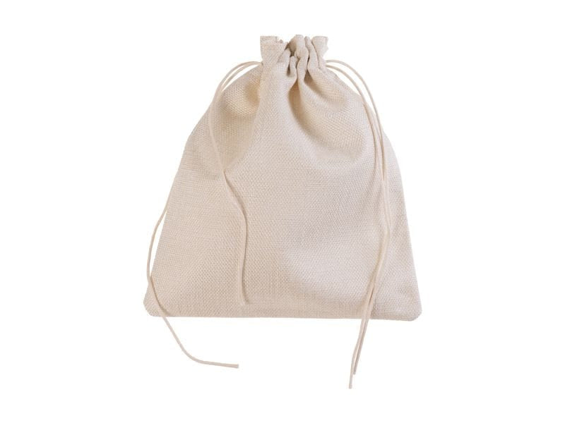 FTM Geschenkbeutel Leinen Beige – 180 × 210 mm – 5 Stk. – Jubiläum