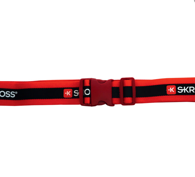 Skross Gepäckriemen – verstellbar 18–190 cm, 20 mm breit, 106 g – rot – Polypropylen (PP) – 1 Stk.