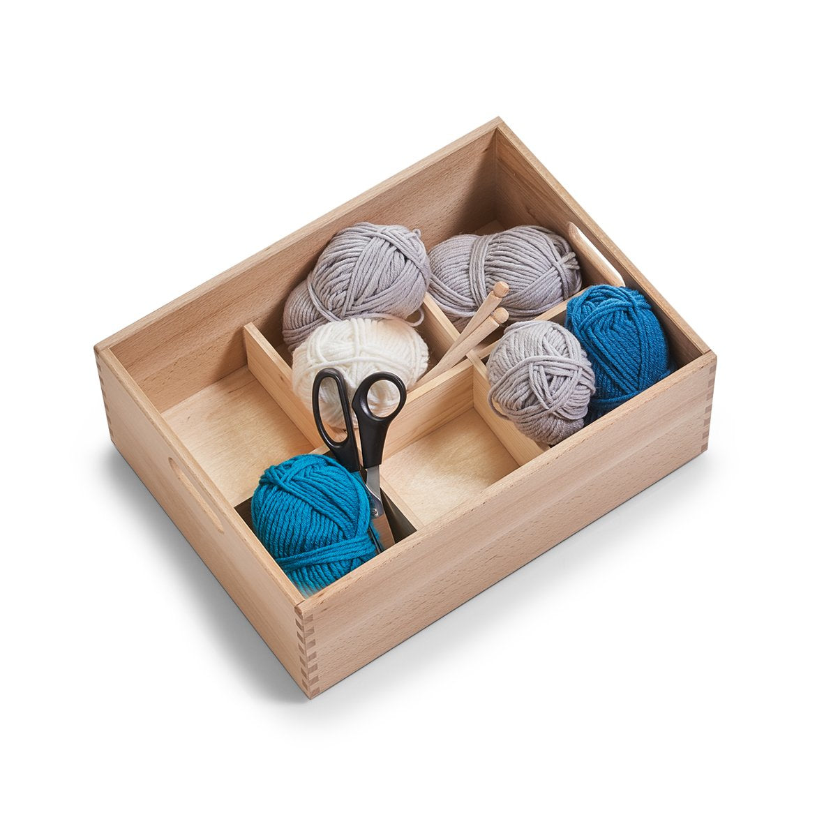 Zeller Present Aufbewahrungsbox (ohne Deckel) – Buche – Natur – stapelbar, mit Griff – 300 × 150 × 400 mm