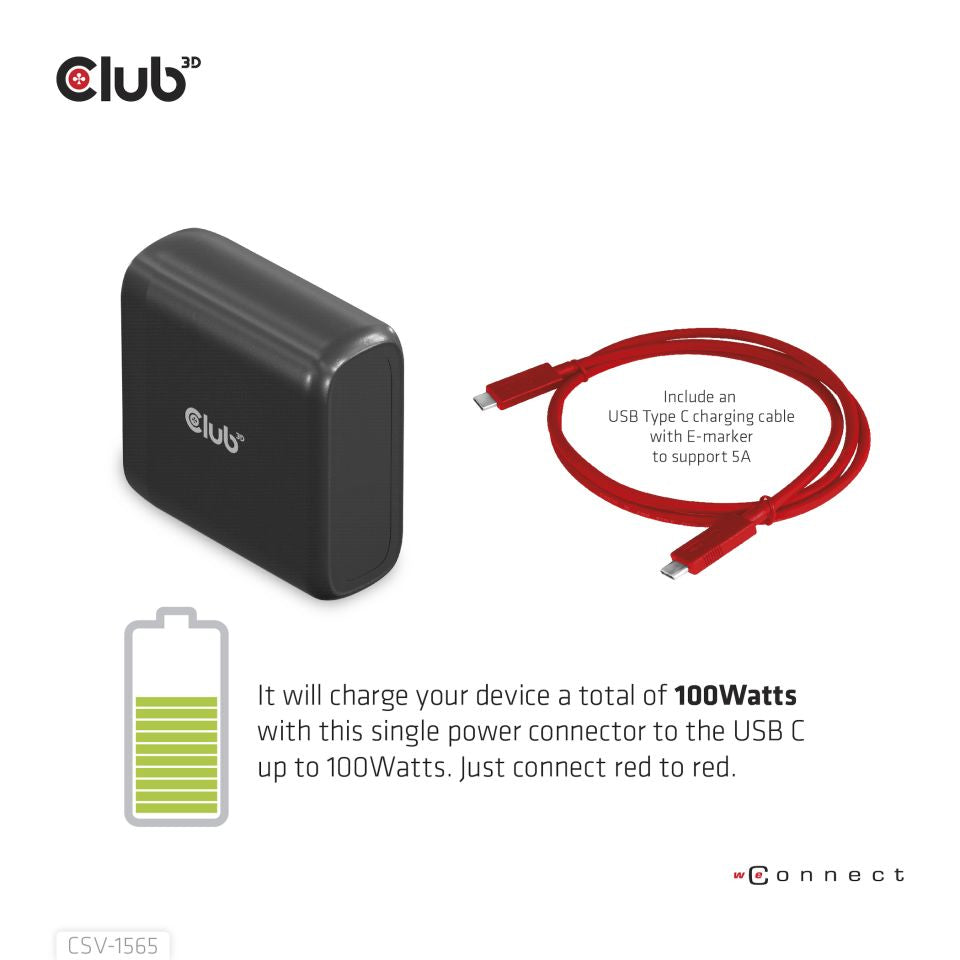 CLUB3D Club 3D Dockingstation – USB-C, 1× DP, 1× HDMI, 1× VGA, 8× USB-A, 100 W PD, GbE, für USB-C-Laptops