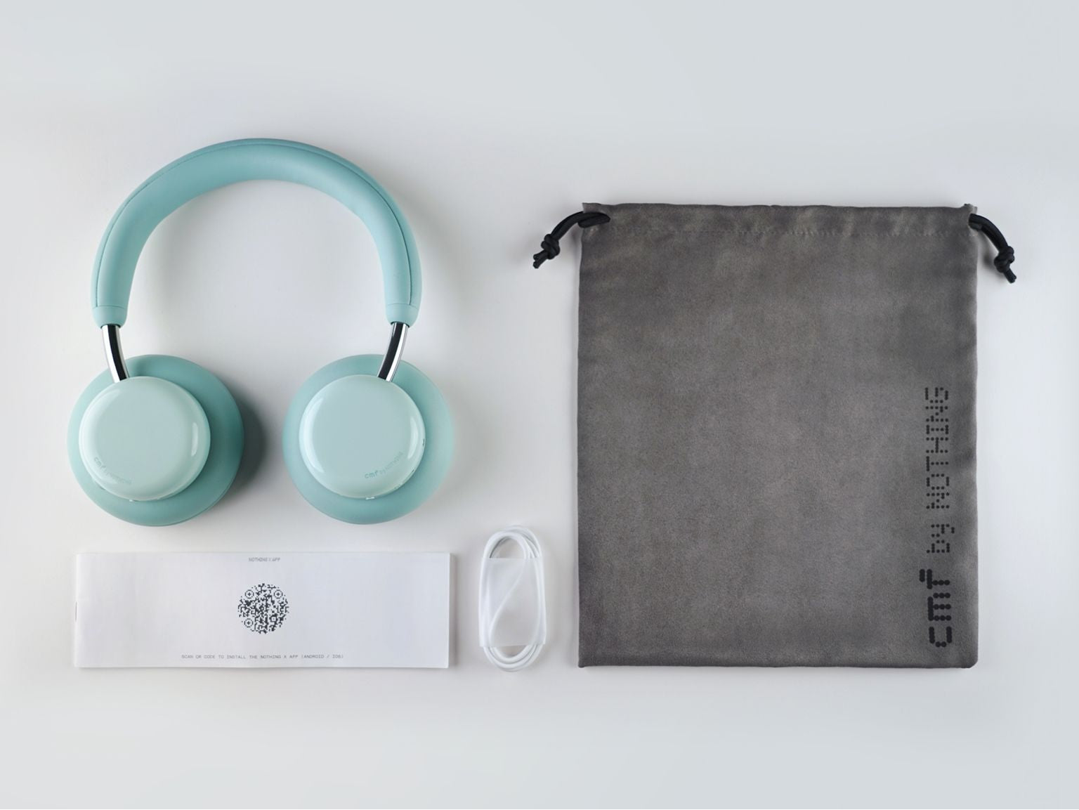 Nothing CMF by Nothing Headphone Pro Over-Ear Kopfhörer – Kabel + BT, ANC, Hellgrün, BT 5.4