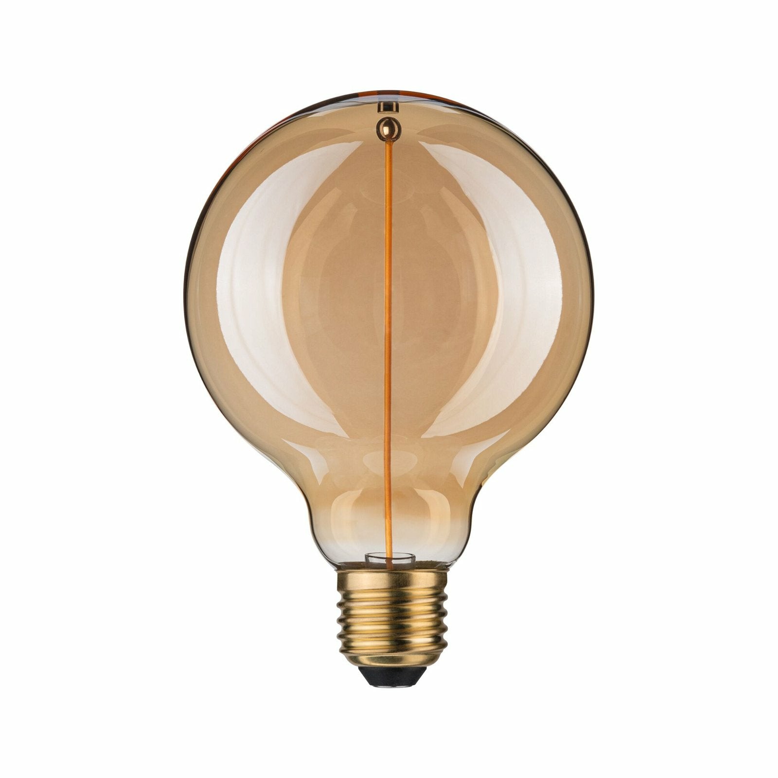 Paulmann Leuchtmittel E27 Globus – Warmweiss 1800 K, 140 lm, 2,8 W – IP20 – 1 Stk. – Gold, Glas