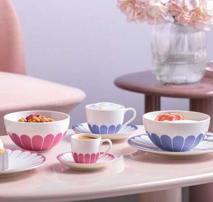 Villeroy & Boch Müslischale – Porzellan, Blau, 4 Stück