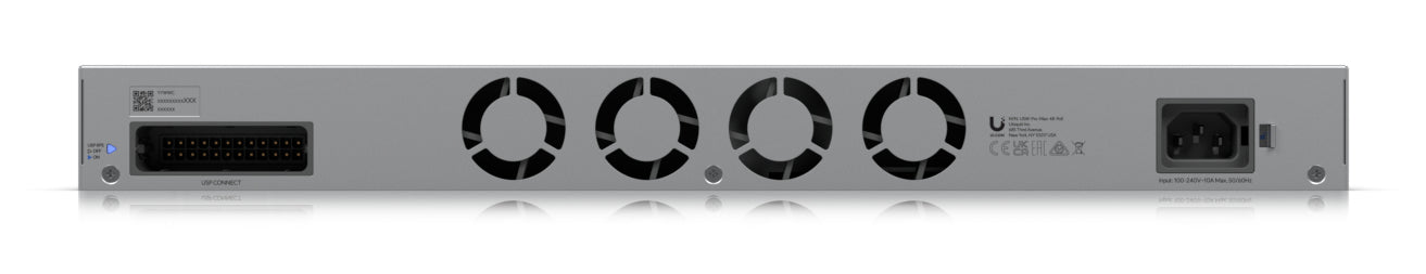 Ubiquiti UniFi Pro Max 48 – Managed Switch – 32×GbE, 16×2.5G, 4×SFP+, L3, PoE+/PoE++ 720 W, 1U, 19" Rack