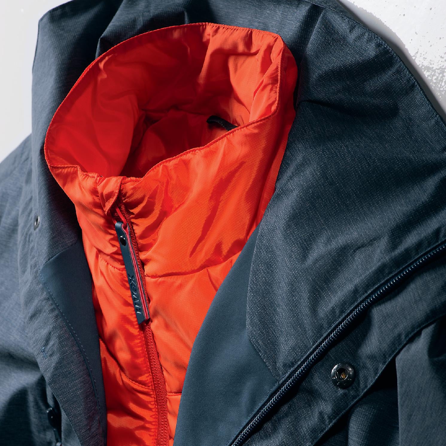 Uvex Jacke suXXeed – 3XL – Nachtblau, Polyester/Elastan, Abnehmbare Kapuze, Wassersäule 10 000 mm, OEKO-TEX