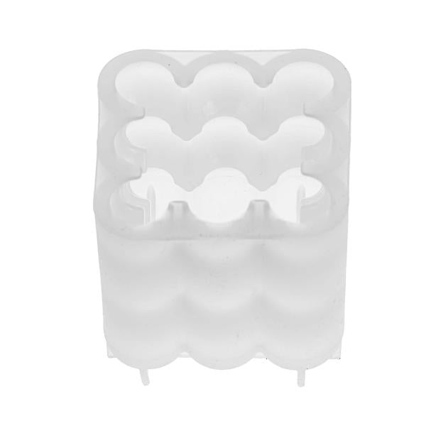 GLOREX Kerzengiessform, Silikon, Rechteck, 5,5 × 5,5 × 6 cm