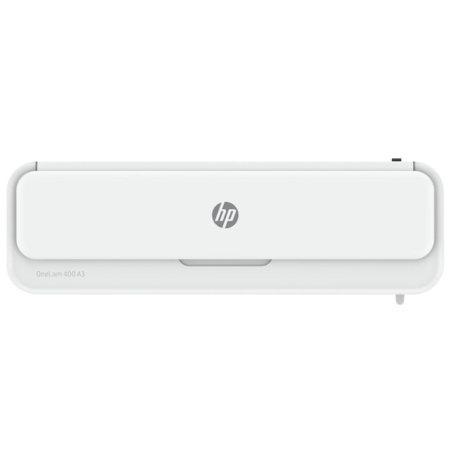 HP OneLam 400 Laminiergerät A3 – 2-Rollen, 75–125 µm, Kaltlamination, Aufheizzeit 4 Min., 600 mm/min, Weiss