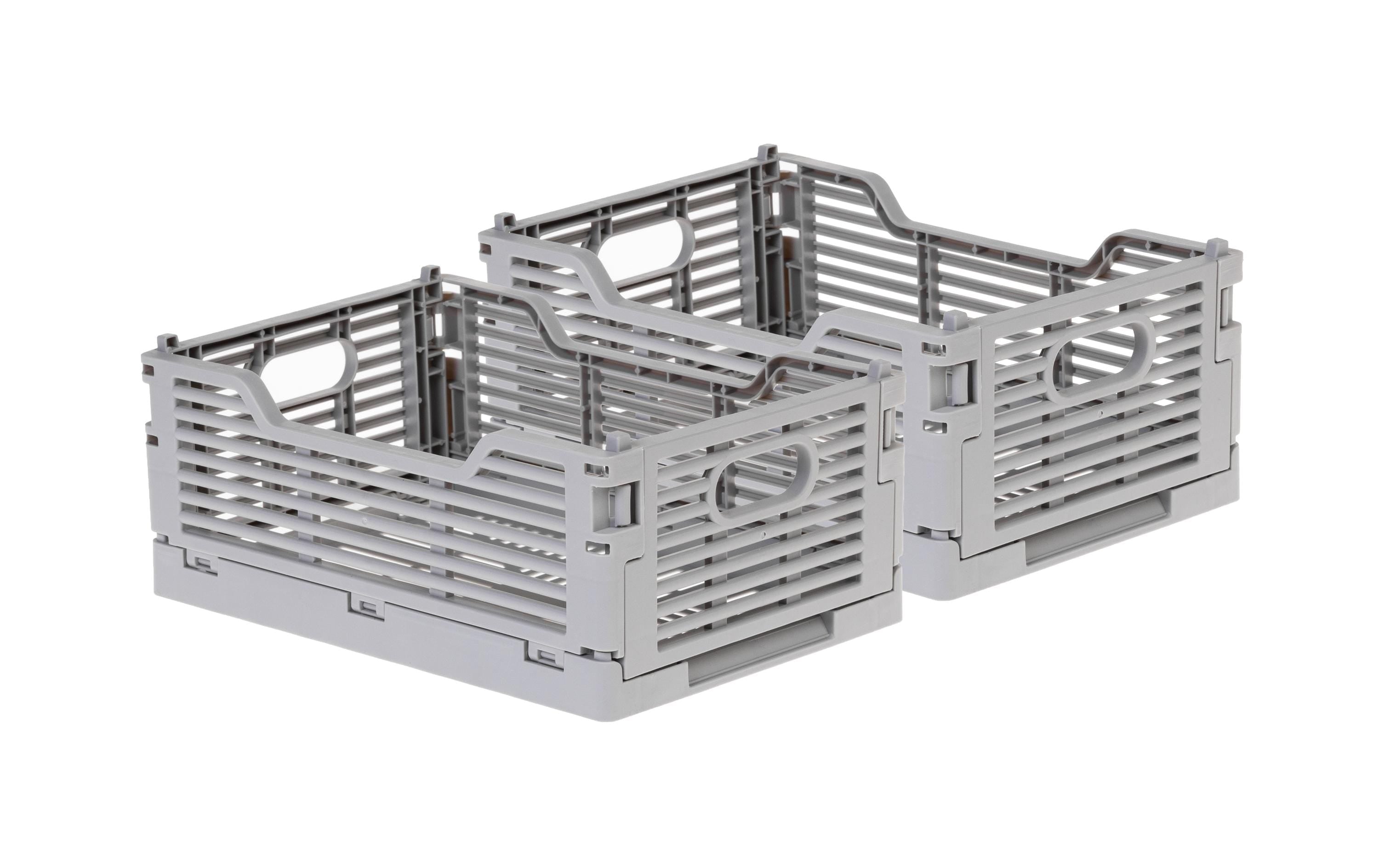 COCON Aufbewahrungsbox 2,97 l (mit Griff) – Polypropylen – Grau – 220 × 90 × 150 mm
