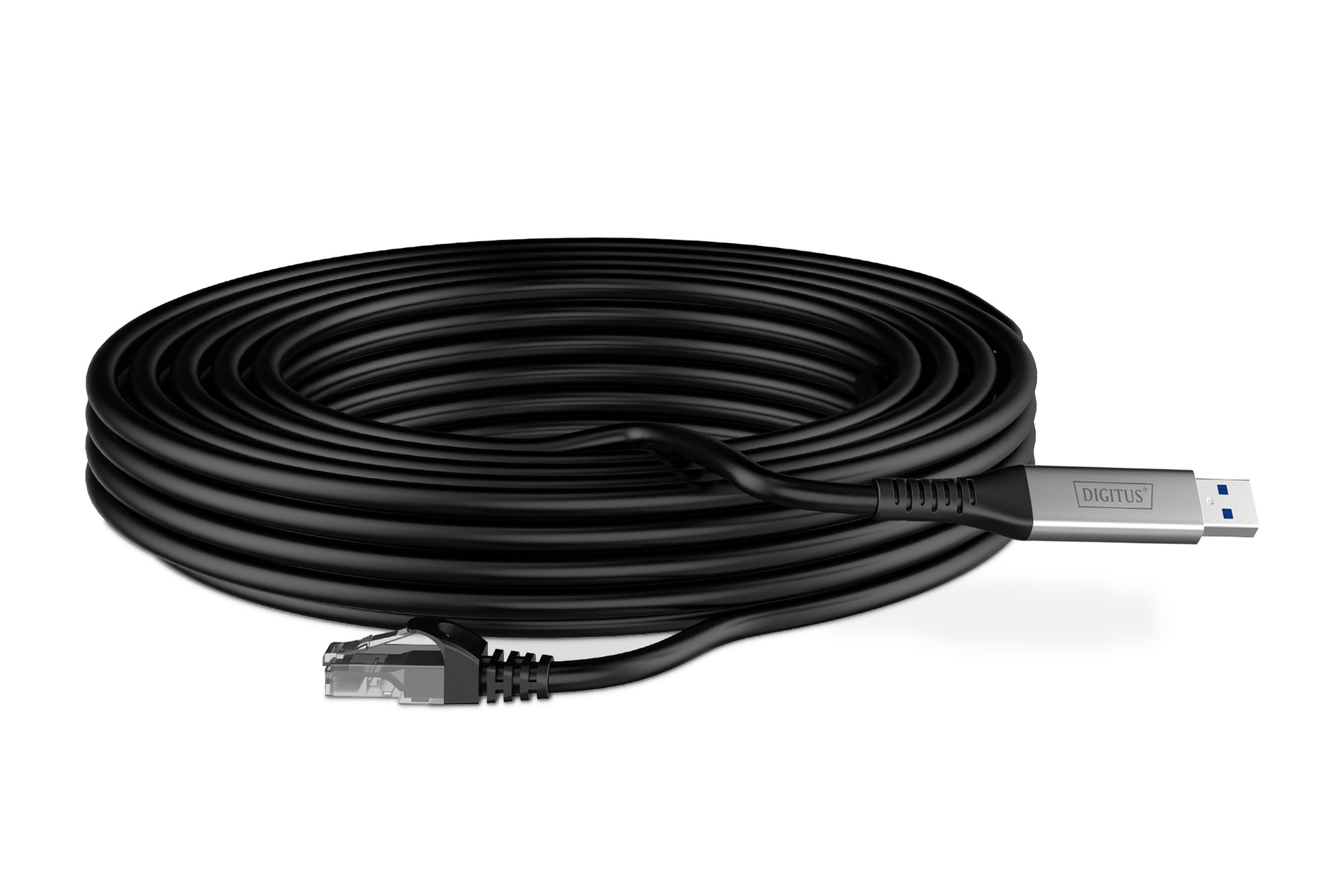 Digitus USB-A auf Ethernet (RJ-45) Adapter, Cat 6A, 1 Gbit/s, 10 m, S/FTP, LSZH