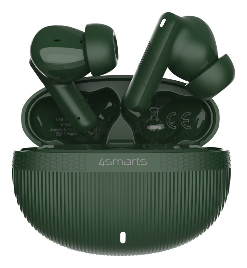 4smarts SkyBuds Pro – True Wireless In-Ear Kopfhörer – Bluetooth 5.4, ANC – Olivgrün, bis 20 h