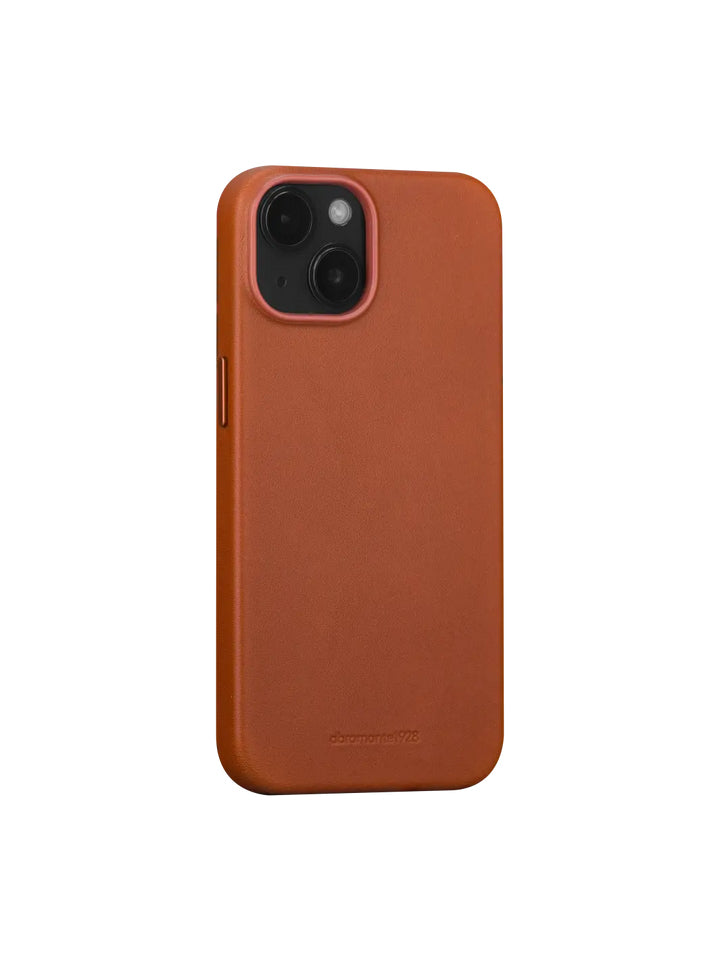dbramante1928 Roskilde Backcover – für Apple iPhone 14, MagSafe, Leder, Beige, bis 1,2 m sturzsicher