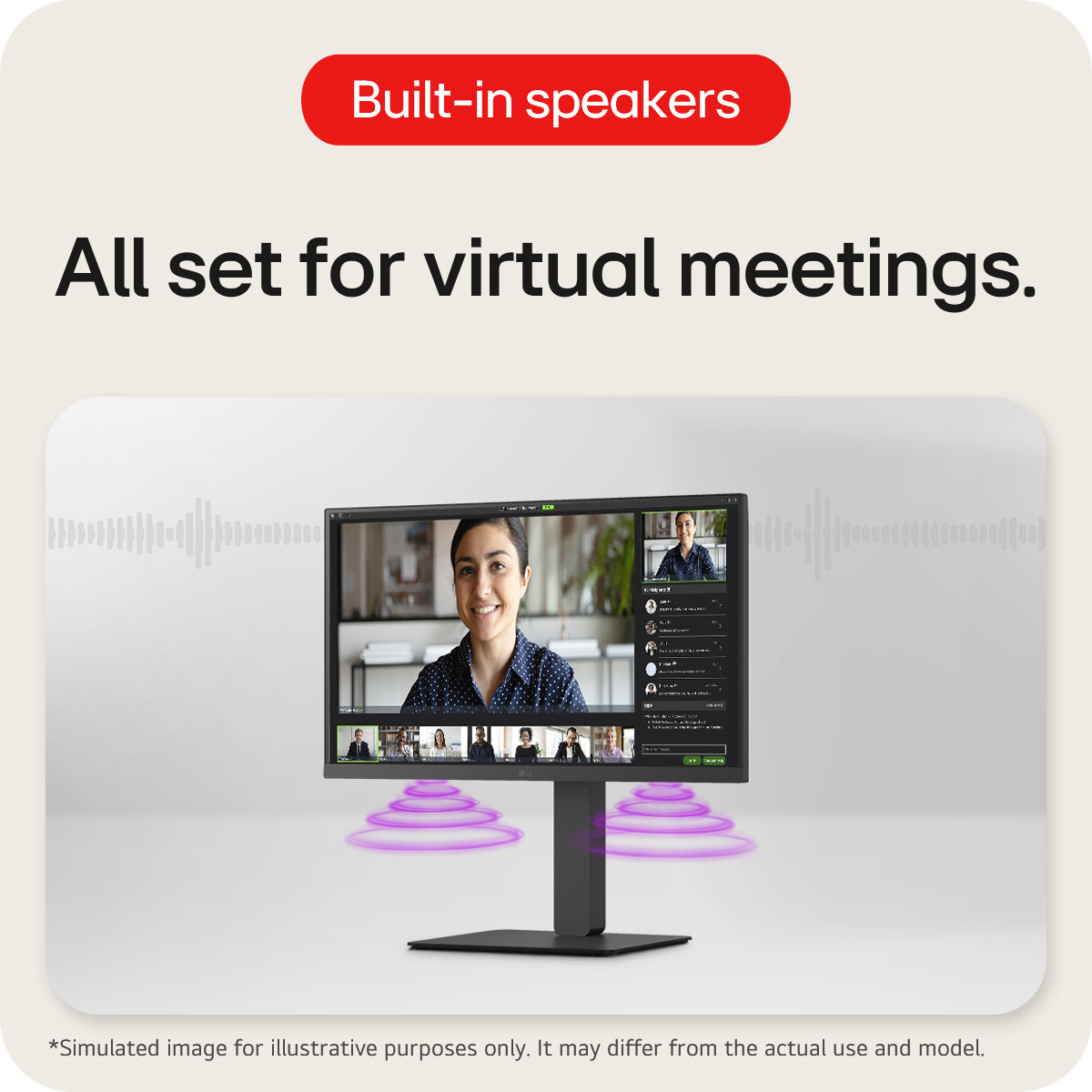 LG Monitor, 23,8", 1920 × 1080 (Full HD), LCD, Schwarz