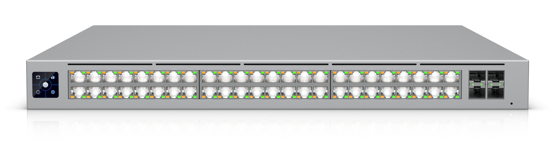 Ubiquiti Managed L2/L3 Switch – 48× RJ‑45 (32× 2,5G, 16× 10G), 4× SFP28, 2× QSFP28, PoE++, 19"
