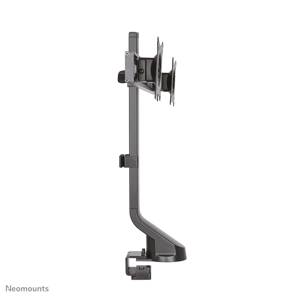 Neomounts Tischhalterung, Dual, Tischklemme, bis 27", 7 kg, neigen/schwenken/drehen, schwarz