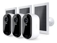 Arlo VMK3350 IP-Kamera – 4 MP, Solar betrieben, Nachtsicht 91 m, Weiss, 3er-Pack