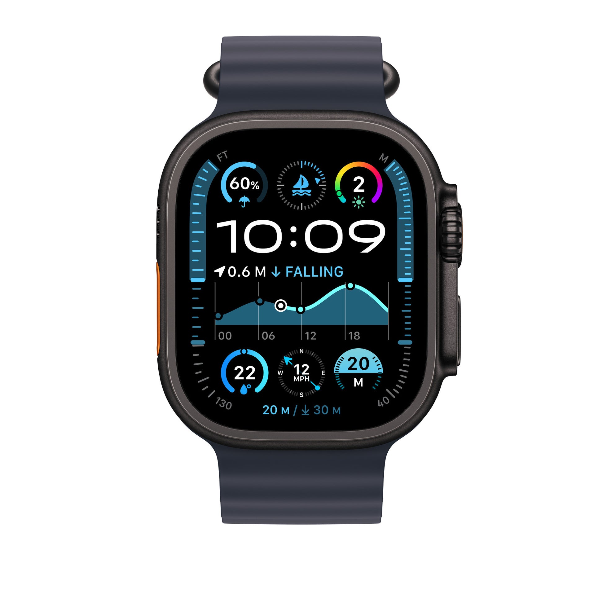 Apple Navy Ocean Band Ext - B Tit – Band – für Apple Watch 49 mm