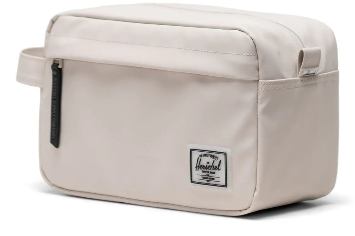 Herschel Kulturbeutel Chapter – wasserfest, Reissverschluss – 24,1×15,2×11,4 cm – weiss matt – 1 Stk.