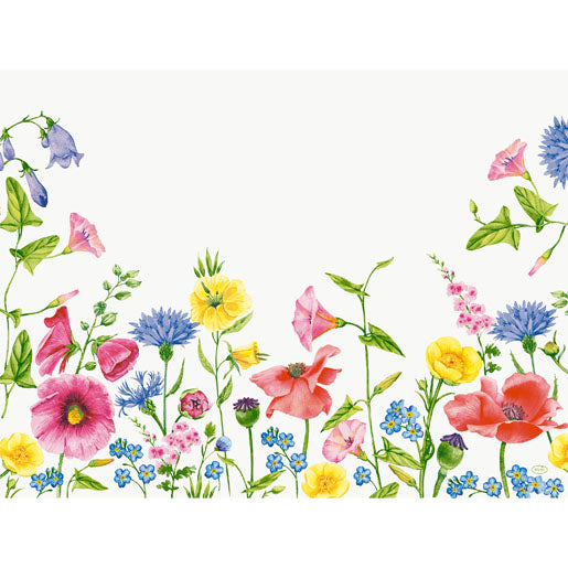 Duni Tischset Flowy Meadow – Papier, Mehrfarbig, 40 × 30 cm – 250 Stk.