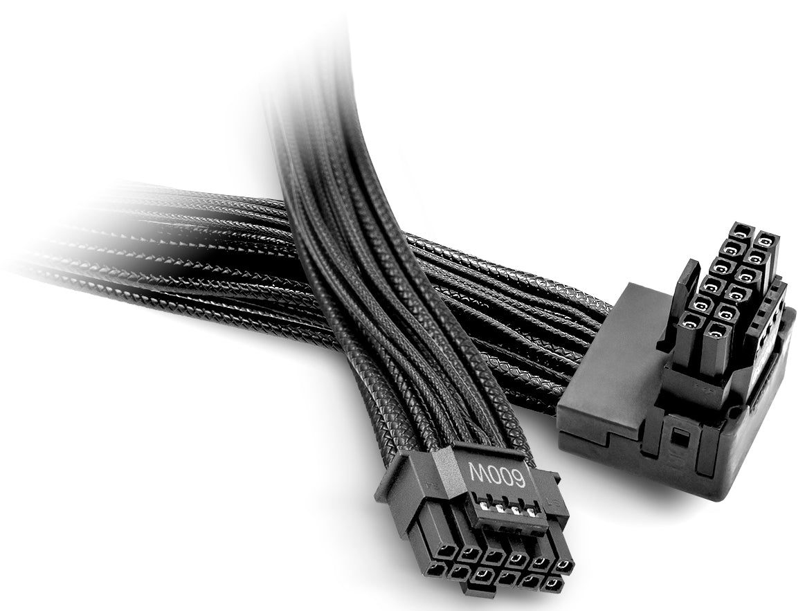be quiet! be quiet 12VHPWR Stromkabel – 12V-2×6–12VHPWR, 0,7 m, 90° abgewinkelt, Schwarz