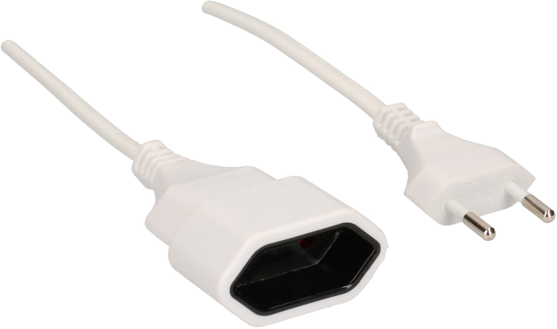 Max Hauri AG Max Hauri Verlängerungskabel – T11–T11, 3 m, 2×1 mm², weiss