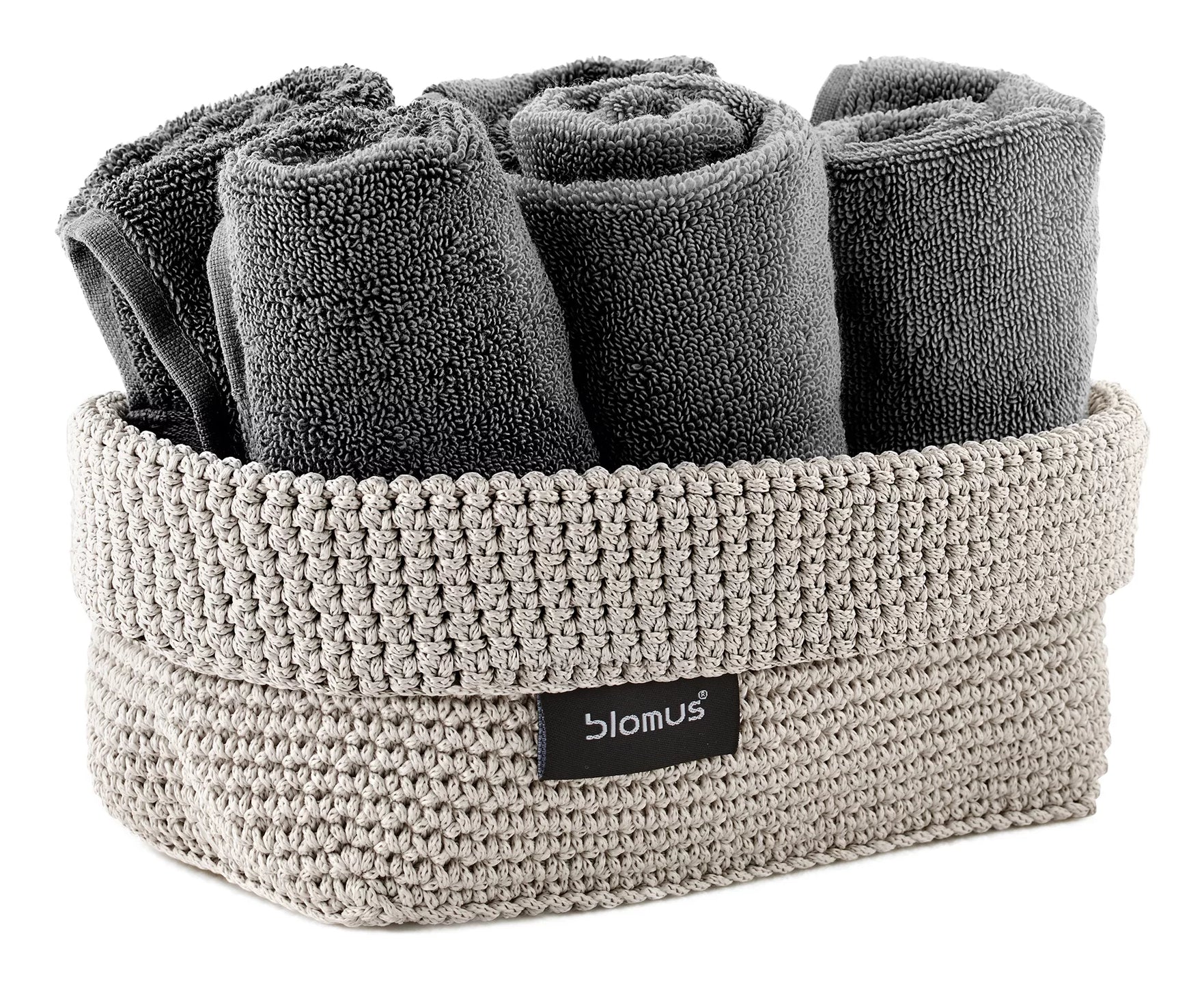 Blomus TELA L Aufbewahrungskorb – Polyester – Sand – 200 × 80 × 110 mm